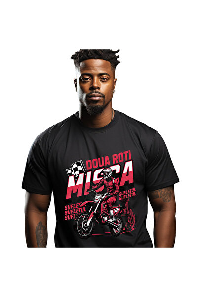 StoryGift Romania Tricou Barbati cu Cursa Barbat In Echipament Profesionist M...