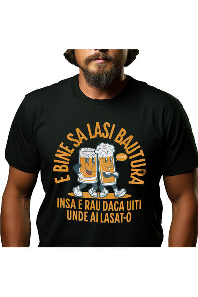 StoryGift Romania Tricou Barbati cu Pahare De Bere Cu Spuma Vesele Alcool Dis...