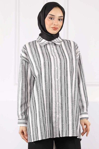 İmajButik Πουκάμισο με μαύρη ρίγα