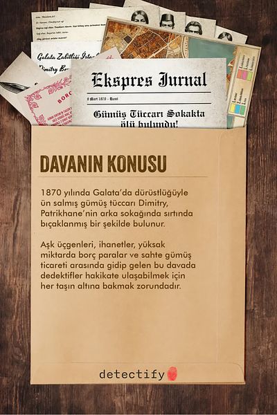 EFBUTİK Detective Case Solving Game - Death in Galata
