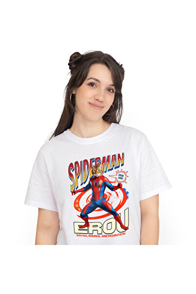 StoryGift Romania Tricou Femei cu Bengal Pisica In Costum de SpiderMan cu Pel...