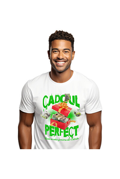 StoryGift Romania Tricou Barbati cu Cutie Rosie cu Funda de Cadou Bani, Bancn...