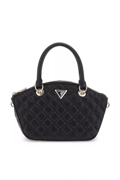 Guess GIULLY MINI SATCHEL Mini geantă neagră pentru femei HWQG8748760-BLA