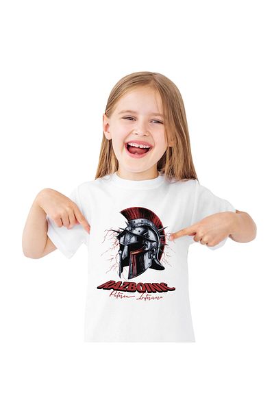 StoryGift Romania Tricou Copii cu Coif De Razboinic Text Puterea Interioara Razboinic Mentalitate ,White_10ANI