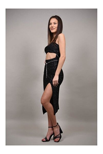 FASHIONLAND ΦΟΡΕΜΑ MIDI ΜΕ ΕΦΑΡΜΟΓΕΣ ZINGARELLO ΑΜΕΣΑ ΣΤΡΑΠΛΑ, ΜΕ ΑΝΟΙΓΜΑ, XS...