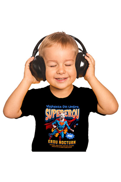 StoryGift Romania Tricou Copii cu Silueta Umana Alergare Maraton Supereroi Pe...