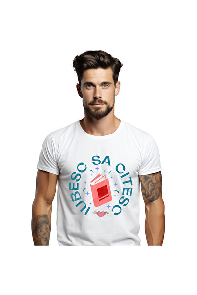 StoryGift Romania Tricou Barbati cu Carte Colorata Magica Zburatoate Iubesc S...