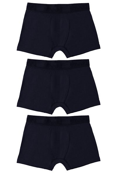 SÜVARİ Süvari 3 Pieces Slim Fit Cotton Navy Blue Men's Boxers