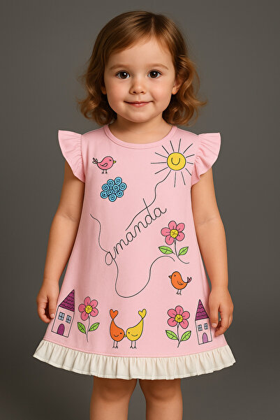 Mikoz Kids YAZLIK KIZ ÇOCUK ELBİSE