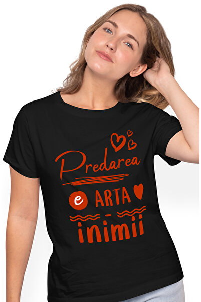 StoryGift Romania Tricou Femei Predarea e arta inimii profesor educatie scoal...