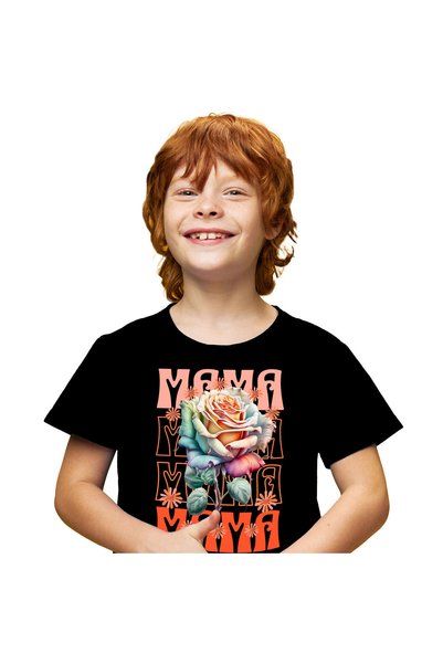 StoryGift Romania Tricou Copii cu Trandafirr Multicolor, femeie Familie Sora ...