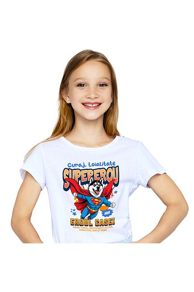 StoryGift Romania Tricou Copii cu Skatebpoard Placa Cu Craniu Uman Iubitorii De Supereroi Personaj,White_8ANI