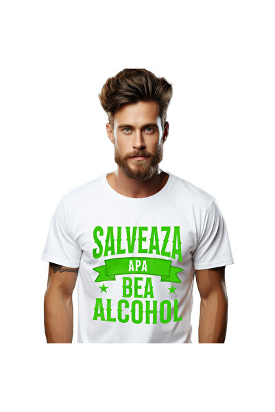 StoryGift Romania Tricou Barbati cu Mesaj In Limba romana Stele Si Alcohol Di...