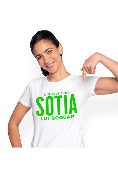 StoryGift Romania Tricou Femei cu Cuplu Casnicie Casatorie Sot Si Sotie, Fami...