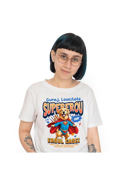 StoryGift Romania Tricou Femei cu Fata Alergatoare Viteza Supereroi Personaje Maraton Supereroi Pe,White_XL
