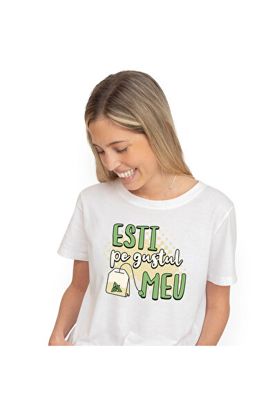 StoryGift Romania Tricou Femei cu Plic De Ceai Cu Menta, Bautura Calda, Relaxare, Vacanta, weekend,White_XL