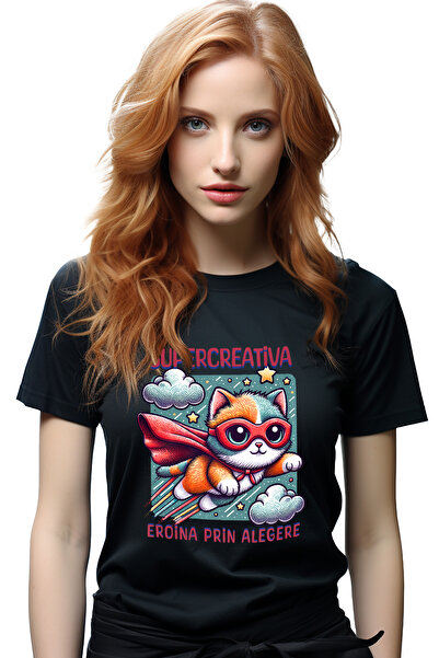 StoryGift Romania Tricou Femei Super Creativa, SuperErou, Eroina Prin Alegere...