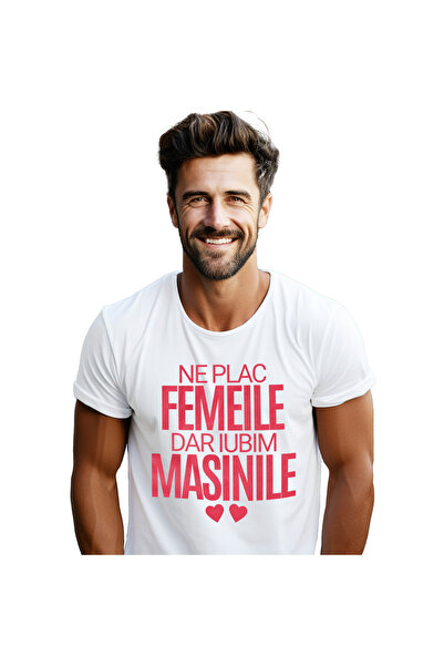 StoryGift Romania Tricou Barbati cu Mesaj romantic In Limba Romana Inimioare ...