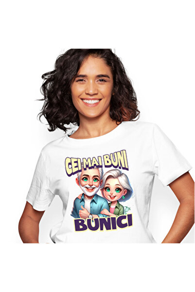 StoryGift Romania Tricou Femei cu Cuplu Vesel De Bunici Cool Cei mai Buni Bun...