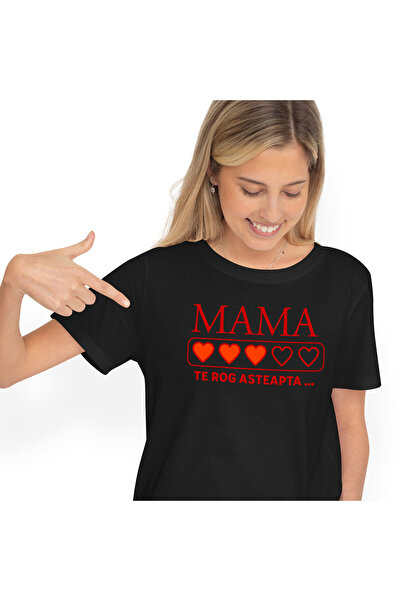 StoryGift Romania Tricou Femei cu Inimi Pline Culoare, Mama Puternica, Sora, ...