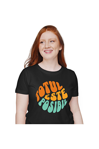 StoryGift Romania Tricou Femei cu Mesaj Inspirational Motivatie Stil sfera To...