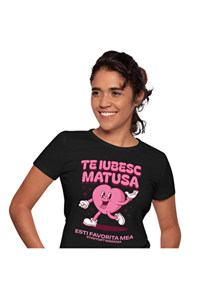 StoryGift Romania Tricou Femei cu Inima Zambitoare Cu Mana In Aer Valentine's...
