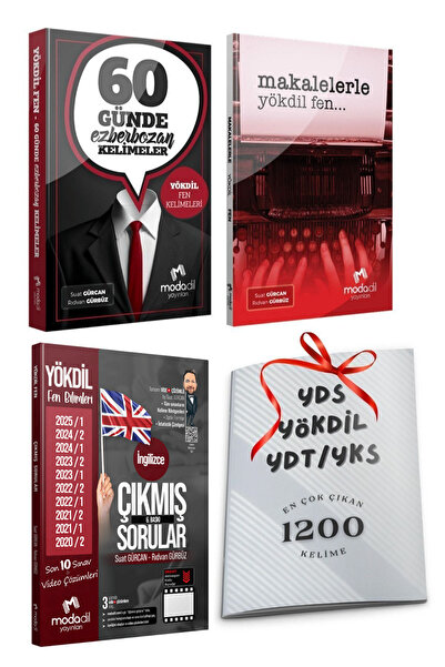 Modadil Yayınları Yökdil Fen 60 Günde Ezberbozan Kelimeler-Fen Çıkmış Sorular...
