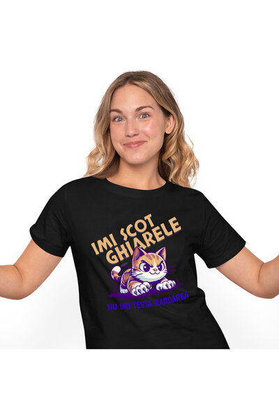 StoryGift Romania Tricou Femei cu Pisica Furioasa Cu Gheare haios Sarcastic, ...