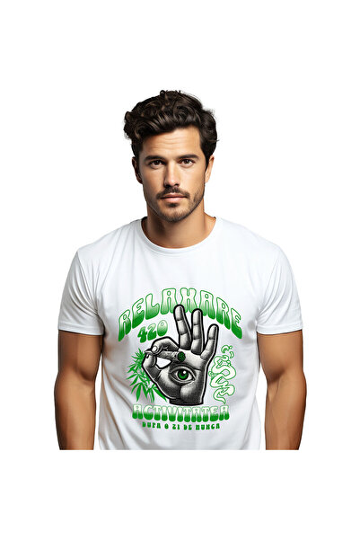 StoryGift Romania Tricou Barbati cu Mana Umana Ochii Verde Hobby Relaxare Vac...