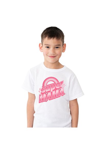 StoryGift Romania Tricou Copii cu Curcubeu Colorat, Familie Iubire Eterna, Dragoste, Apreciere Mam,White_6ANI