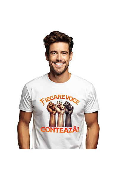 StoryGift Romania Tricou Barbati cu Maini Unite Nuante Diverse Piele Inspirat...