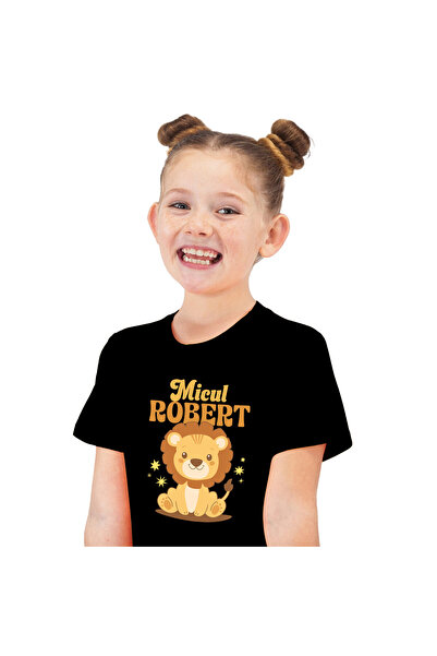 StoryGift Romania Tricou Copii cu Animal Leu Vesel Animat Copii, Desene Anima...