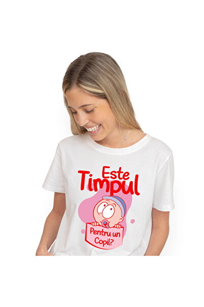 StoryGift Romania Tricou Femei cu Bebelus Cu Suzeta, Sarcina, Nou-nascut, Fam...