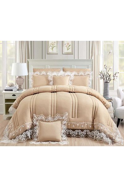 Red Rose Double bedspread, 8-piece event set, quilt size 240 x 260 cm