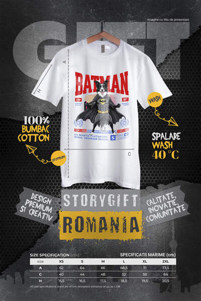 StoryGift Romania Tricou Femei cu Manusi De Box Rosii Supereroi Personaje Contact Periculos Copii ,White_XL