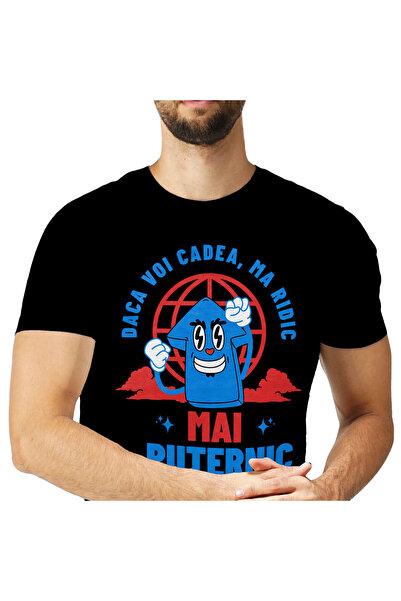 StoryGift Romania Tricou Barbati cu Sageata Vesela Motivata Inspirational, Po...