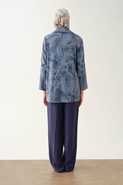 Tuğba Cepli Bol Paça Pantolon - Lacivert