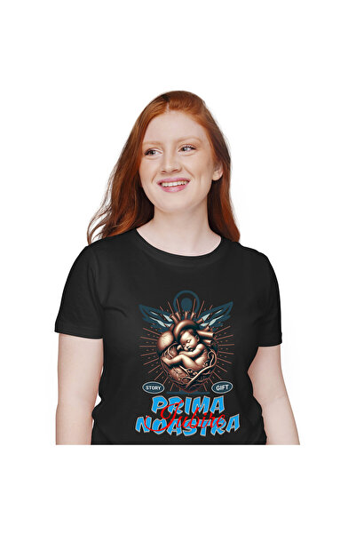 StoryGift Romania Tricou Femei cu Inima Umana Anatomica Bebe Nou-nascut, Iubi...