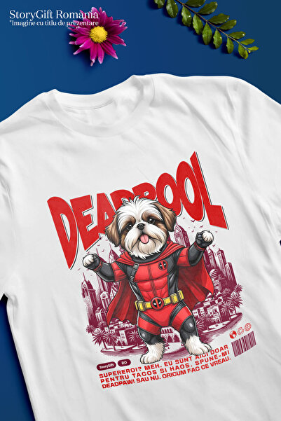 StoryGift Romania Tricou Copii cu Manusi Box Colorate Supereroi Personaje Contact Distractie Meci ,White_4ANI