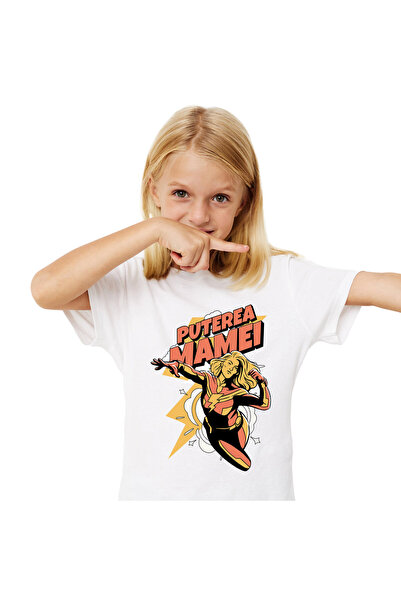 StoryGift Romania Tricou Copii cu Mamei Super Erou Familie Femeie Puternica, ...