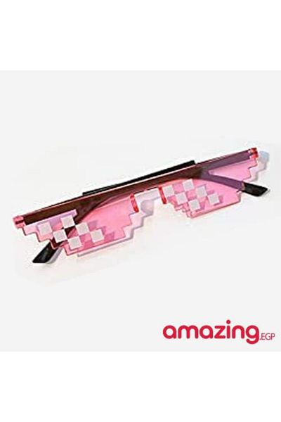 Generic Thug Life “Deal with It” Pixel Mosaic Glasses • Colorful Pc Frame • Party & Costume Accessory (Unisex)
