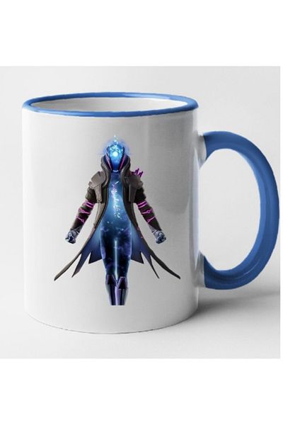 OEM Cană personalizată cu mâner albastru Fortnite - Infinity, INOVATIX®. 330ml