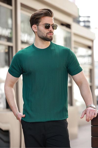 Madmext Ανδρικό μπλουζάκι Nefti Green 5684