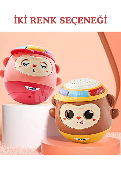kosetoys Bebek Oyuncağı Galaxy Projektör Oyuncak Gece Lambası Ve Müzik Şarkıları PEMBE