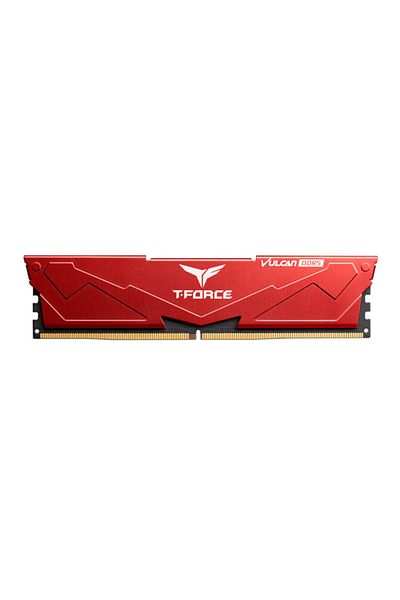 TEAM T-Force Vulcan Red 16Gb (1X16Gb) 6000Mhz Ddr5 Cl38 Red Gaming Ram (Flrd516G6000Hc38G01)