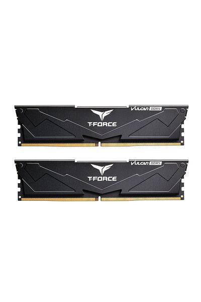 TEAM T-Force Vulcan 6400Mhz Ddr5 Cl40 Black Gaming Ram - 32Gb(2X16Gb) (Flbd532G6400Hc40Bdc01)
