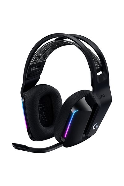 logitech G733 Black 981- 000864   7.1 Surround Rgb Lightspeed Wireless Gaming (Player) Ear with Microphone
