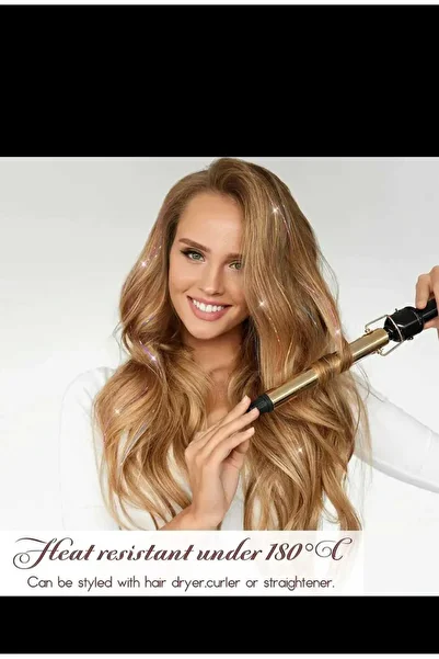 EMKSHOP Tinsel Hair Silvery Hair Accessory Hair Sparkle Sidepiece Hair Tinsel Shiny Hair