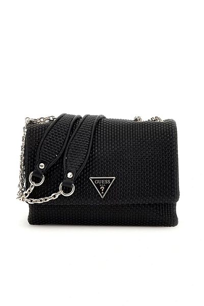 Guess Phaedra Convertible Xbody Flap Women's Black Crossbody Bag Hwwg9638210-Bla