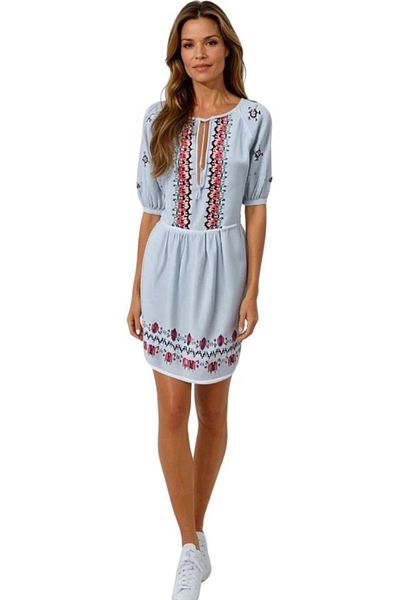 rody's forever Rochie traditionala R24, alb crystal/roz